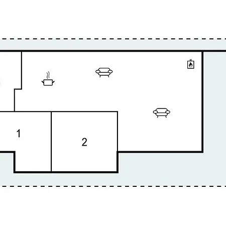 2 Bedroom Gorgeous In Сasa de vacaciones Hejls